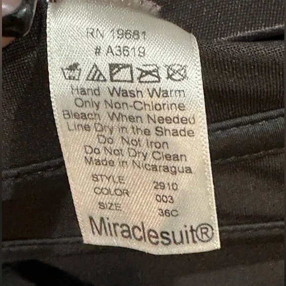 Miraclesuit Shape Away Black Strapless Extra Firm Control Bodybriefer Sz 36C - Picture 8 of 10